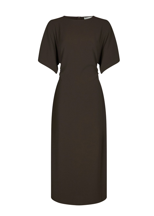 Miloine drape kjole Mørkebrun Neo Noir 