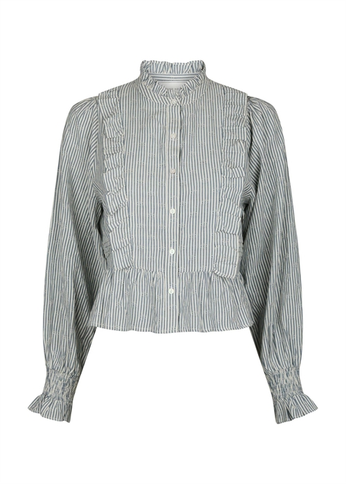 Petrine stripe bluse Blue Neo Noir 