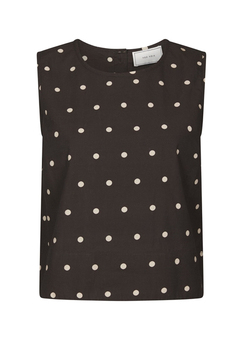 Polly dot top Dark Brown Neo Noir