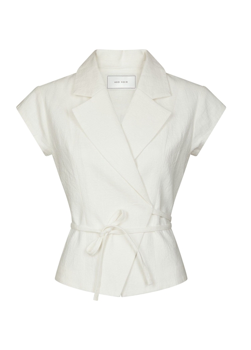 Salima ramie waistcoat Offwhite Neo Noir 