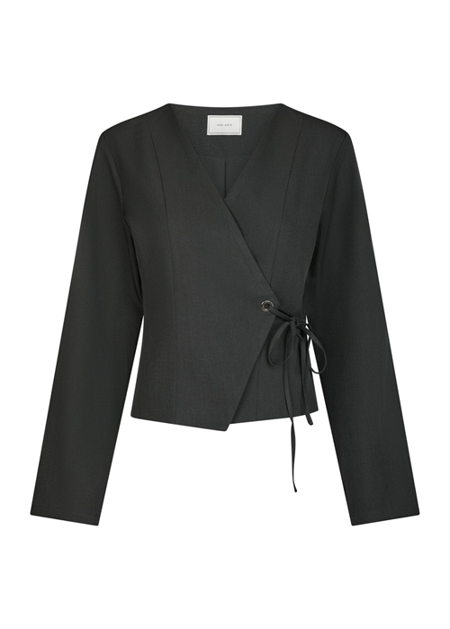 Simmi eyelet blouse Dark Grey Neo Noir