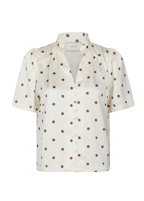 Torana dotted bluse Creme Neo Noir 