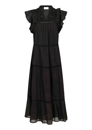 Ankita s voile kjole Sort Neo Noir 