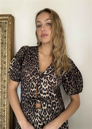 Bianca Leo bluse Leopard Neo Noir