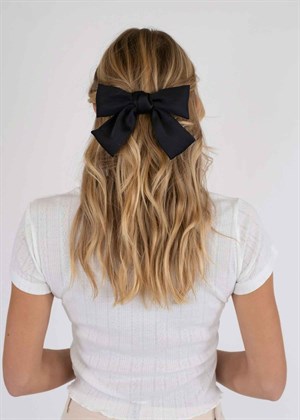 Bow hair clip Sort Neo Noir 