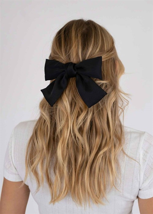 Bow hair clip Sort Neo Noir 