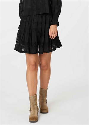 Callia s voile skirt Sort Neo Noir 