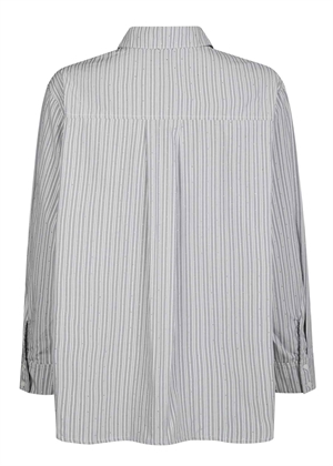 Dalma stripe stone skjorte Lysegrå Neo Noir 