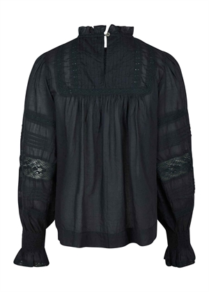 Ebba s voile bluse Navy Neo Noir 