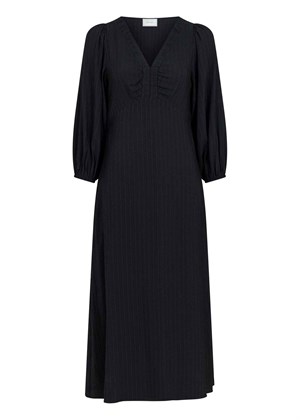 Ilma solid kjole Sort Neo Noir 