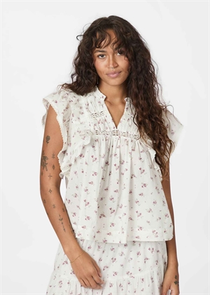 Jayla small blossom top Creme Neo Noir 