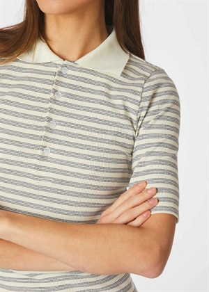 Manama stripe bluse Lyseblå Neo Noir 