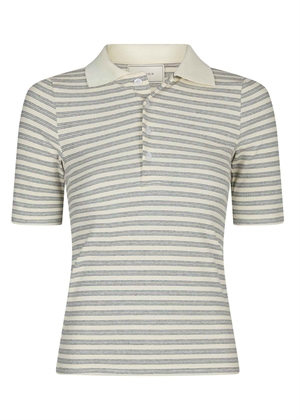 Manama stripe bluse Lyseblå Neo Noir 