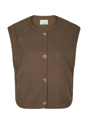 Mariko teddy vest Taupe Neo Noir 