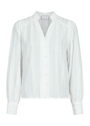 Massima Embroidery bluse Hvid Neo Noir 