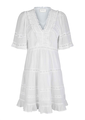 Milene s voile kjole Hvid Neo Noir