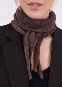 Misty knit scarf Dark Brown Neo Noir 