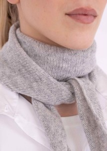 Misty knit scarf Grey Melange Neo Noir 