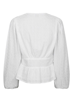 Neroni embroidery bluse Hvid Neo Noir 