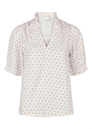 Odesa heart bluse White Neo Noir