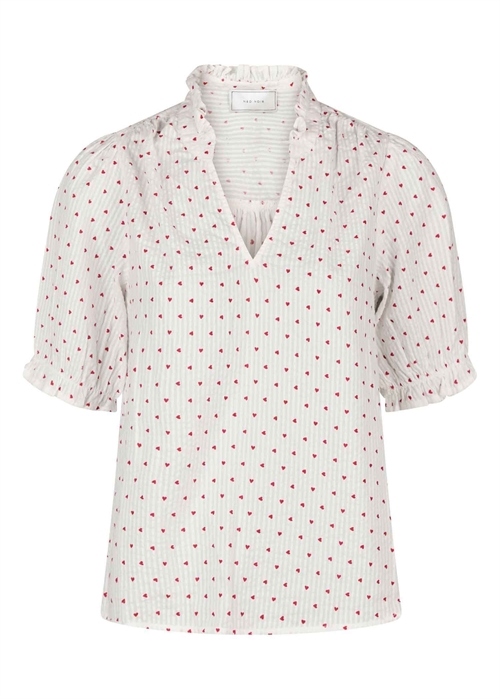 Odesa heart bluse White Neo Noir