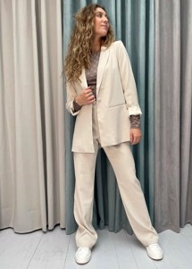 Avery Woven blazer Ivory Neo Noir 