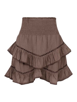 Ricki s voile skirt Light Brown Neo Noir 