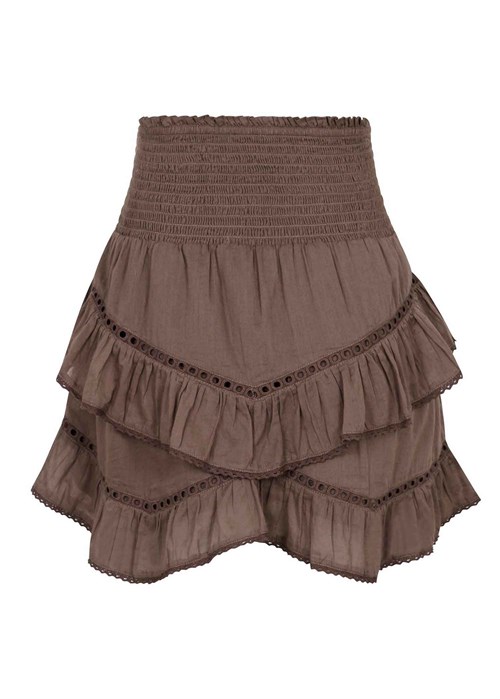 Ricki s voile skirt Light Brown Neo Noir 