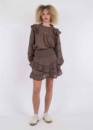 Ricki s voile skirt Light Brown Neo Noir 