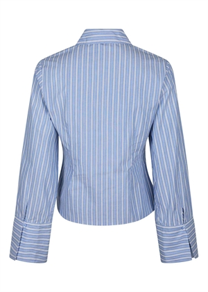Rosa stripe skjorte Lyseblå Strib Neo Noir 