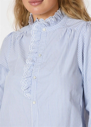 Salma stripe bluse Lyseblå Neo Noir 