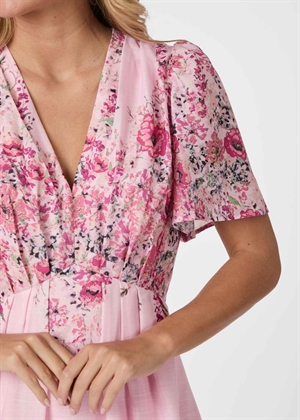 Serna flower print dress new cols Light Pink Neo Noir 