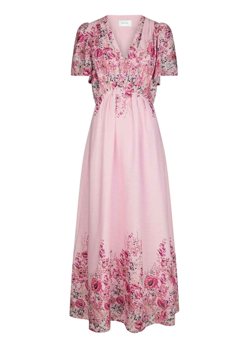 Serna flower print dress new cols Light Pink Neo Noir 