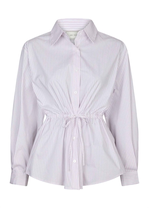 Solei small stripe skjorte Light Pink Neo Noir 