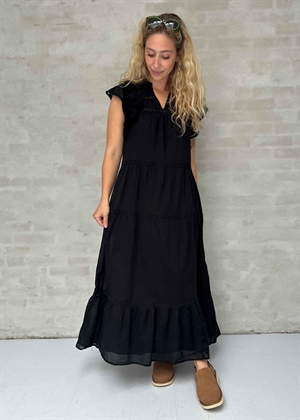 Ankita s voile kjole Sort Neo Noir 
