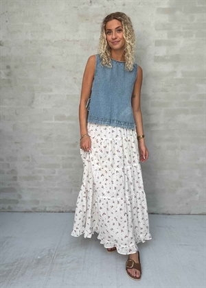 Asta small blossom skirt Creme Neo Noir 
