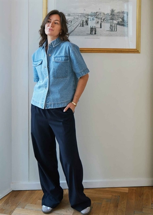 Tiki denim skjorte Smoke Blue Neo Noir 