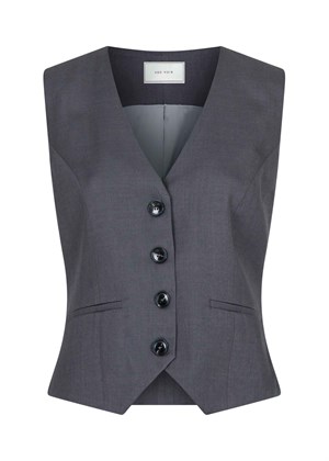 Vendetta melange vest Dark Grey Neo Noir 