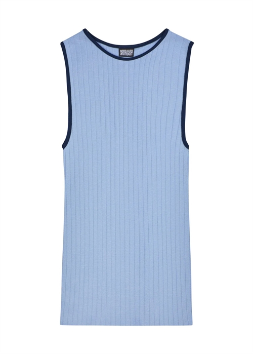 NPS kontrast tank top Powder Blue/Marine Nørgaard På Strøget