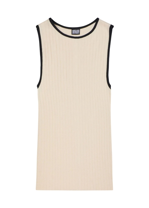 NPS kontrast tank top Ecru/Black Nørgaard På Strøget