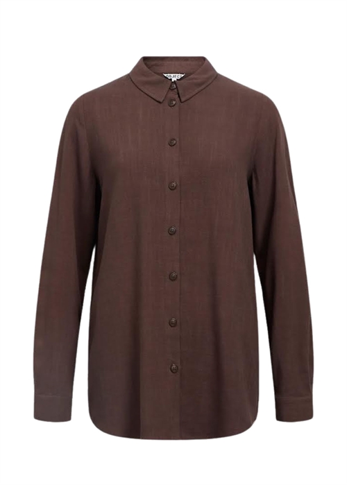 Sanne ls skjorte Seal Brown Object 