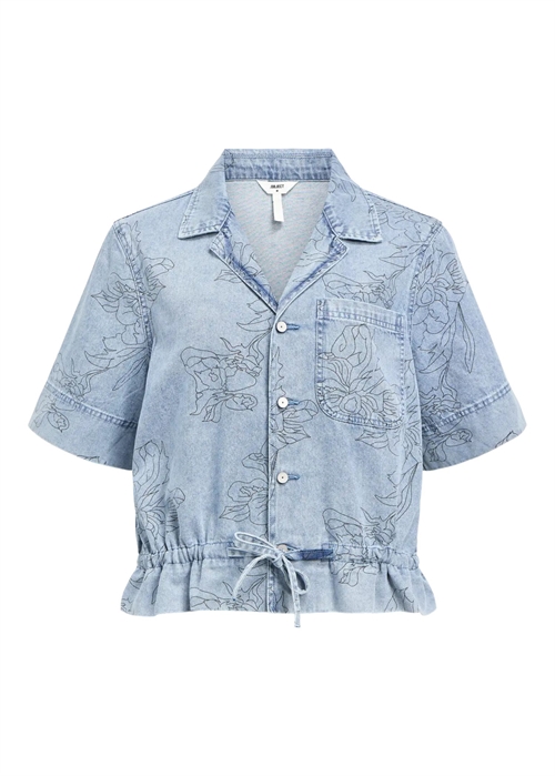 Filuca ss skjorte Lyseblå Denim Object 