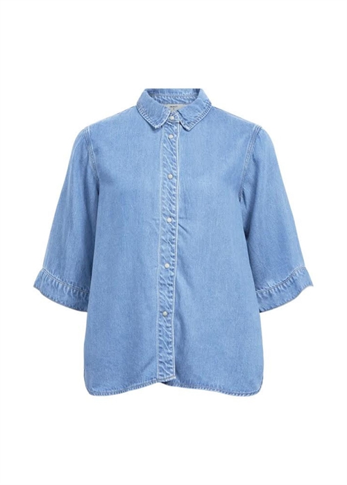 Frame 2/4 denim skjorte Light Blue Denim Object 