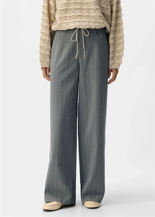 Lisa wide buks Medium Grey Pattern/Humus Pinstripe Object 