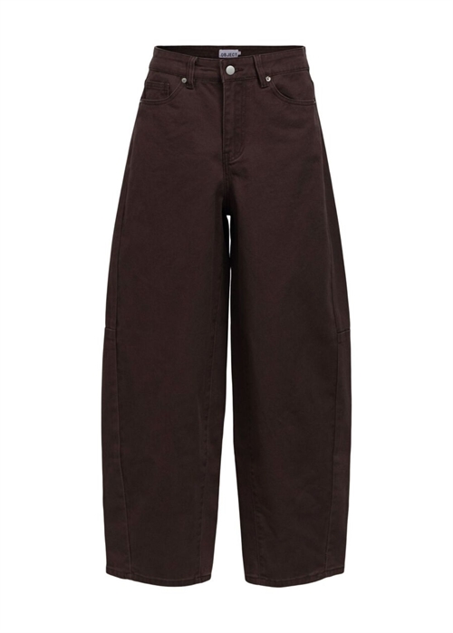 Moji Elsa mw super barrel twill jeans Seal Brown Object 