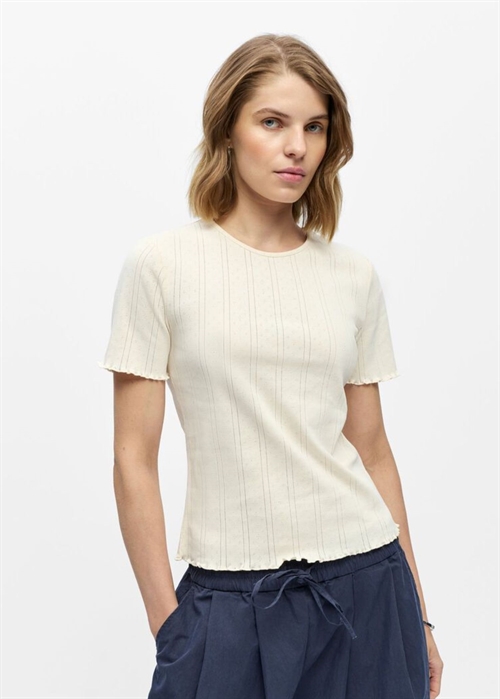 Peria ss o-neck tee Birch Object 