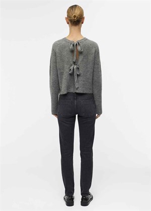 Parvi strik cardigan Medium Grey Melange Object