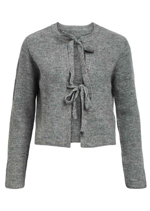 Parvi strik cardigan Medium Grey Melange Object