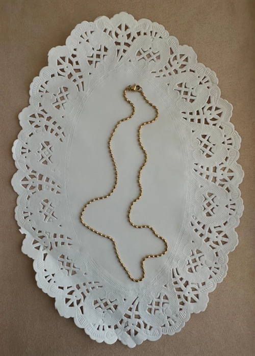 Oma fine necklace 44 cm Forgyldt Pico 