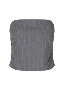 Independent top Grey sand stripe Oval square 